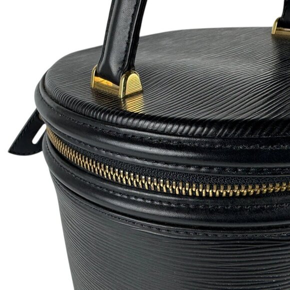 Auth LOUIS VUITTON Epi Cannes Handbag Black Epi Leather - Picture 6 of 13